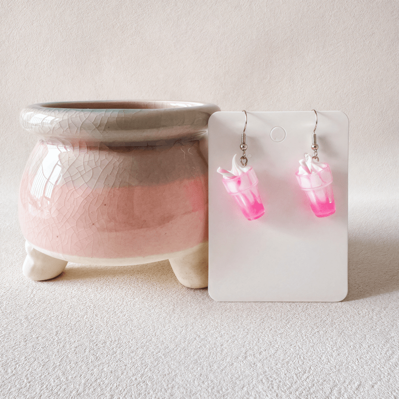 Ice Cream Sundae Pendant Earrings for Women